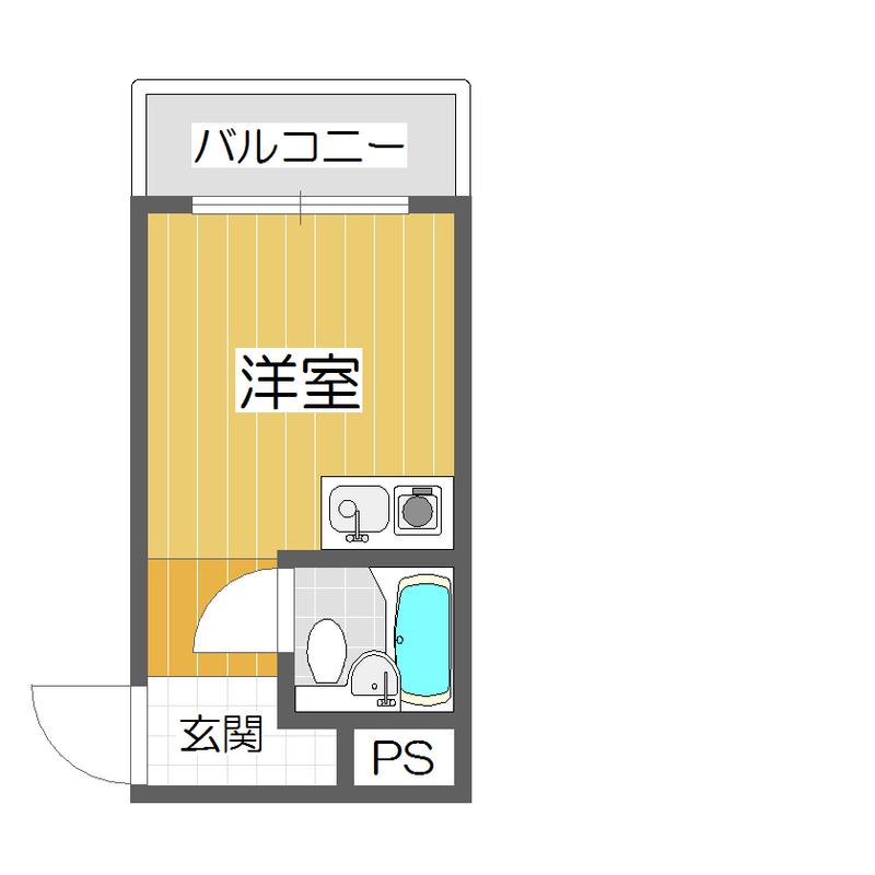 アリーヴェデルチ小阪(ワンルーム/5階)の間取り写真