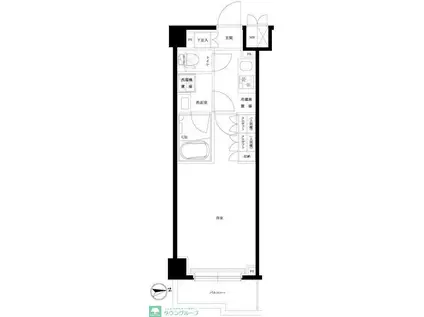 ルーブル横濱矢向(1K/2階)の間取り写真