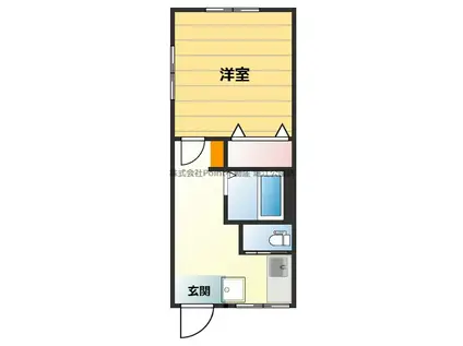 大盛マンション(1K/2階)の間取り写真