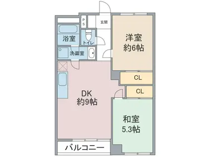 ダイサンコーポ並木(3DK/2階)の間取り写真