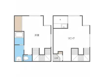 シングルコート14(1LDK/2階)の間取り写真