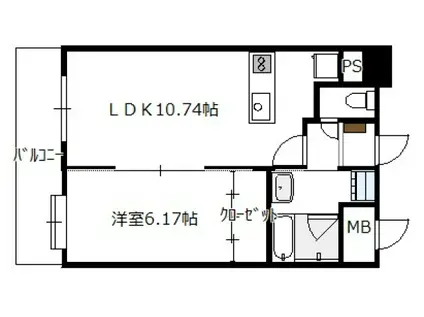 AD・GRAYSIII(1LDK/6階)の間取り写真