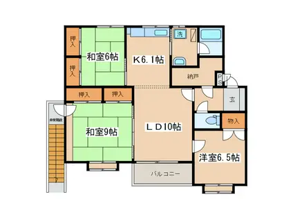 シャルムSOI 5(3LDK/2階)の間取り写真