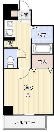 ニチエーイン10(1K/1階)の間取り写真
