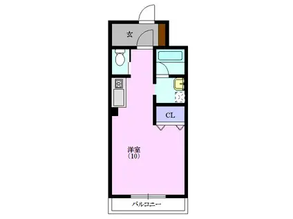 マ・グランIII(1K/2階)の間取り写真