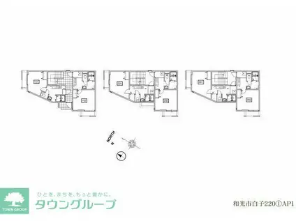 OPEN RISE成増I(1K/1階)の間取り写真