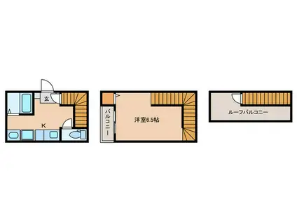 MAISONETIC GT(1K/1階)の間取り写真