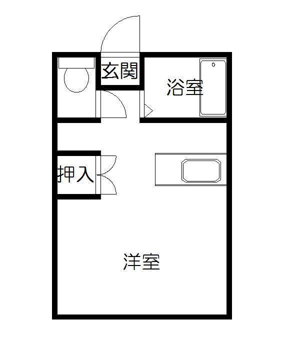 メゾン立野(ワンルーム/2階)の間取り写真