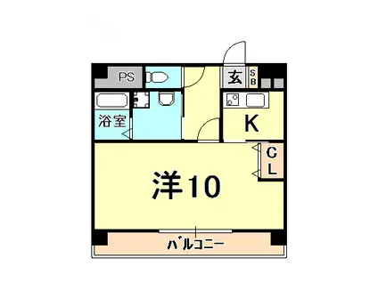 ステラハウス41(ワンルーム/1階)の間取り写真