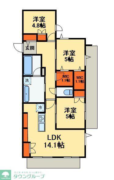 アレーズKASHIWANOHA(3LDK/3階)の間取り写真