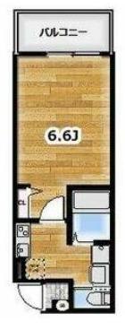 アンビション南栗原(1K/3階)の間取り写真