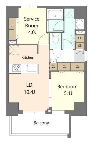 S-RESIDENCE板橋大山BRIM(1SLDK/7階)の間取り写真