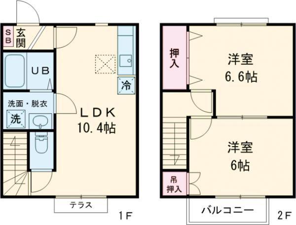 LA FONTE A(2LDK/1階)の間取り写真