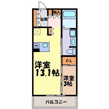 LASANTE東桜(1LDK/7階)の間取り写真