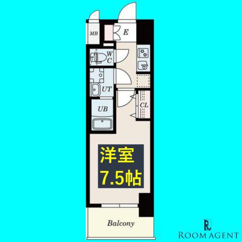 S-RESIDENCE豊国通(1K/2階)の間取り写真