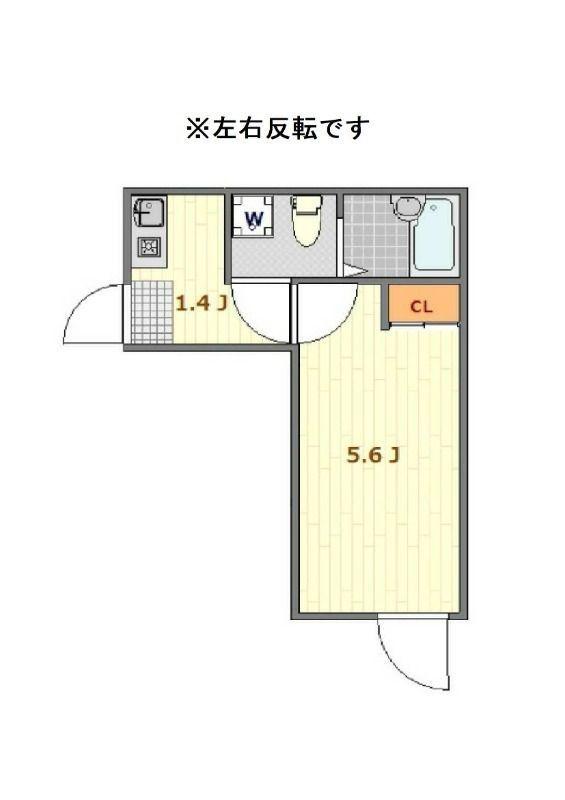 LUXカシオペア(1K/2階)の間取り写真