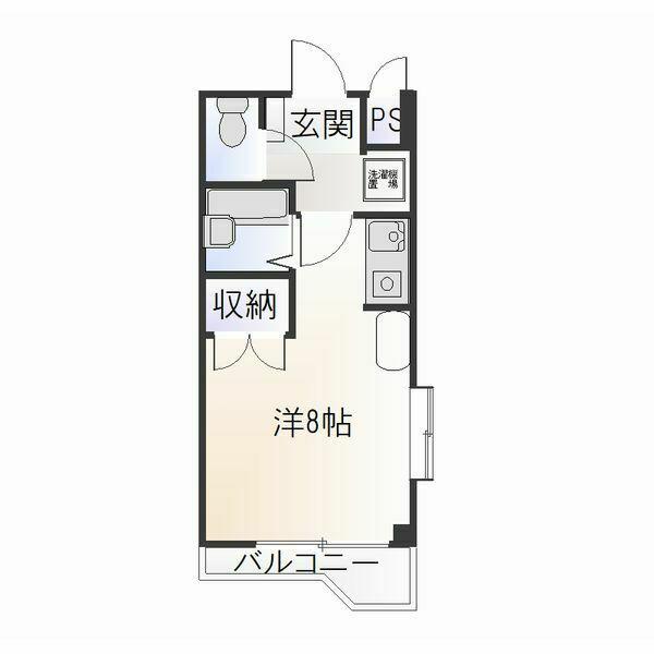 グランデュール56(ワンルーム/7階)の間取り写真