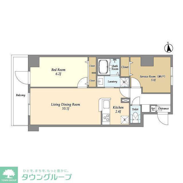 コンフォリア西尾久(1SLDK/11階)の間取り写真