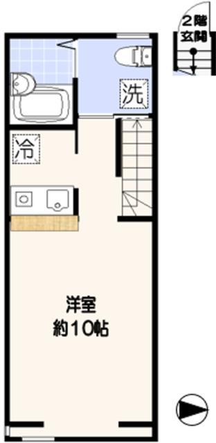 コンフォートスペース新宿(ワンルーム/2階)の間取り写真