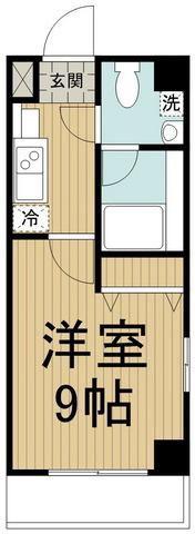 SPERANZA(1K/2階)の間取り写真