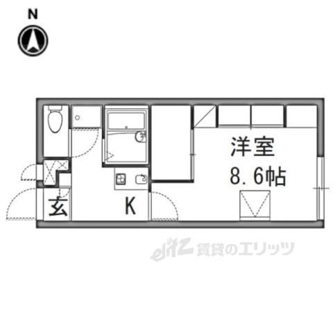 レオパレスGREEN OJI(1K/2階)の間取り写真