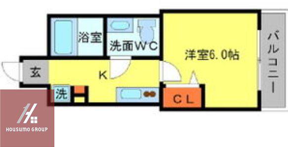 SERENITE北浜(1K/11階)の間取り写真