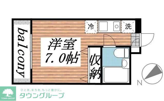 メゾンドロテュース(ワンルーム/4階)の間取り写真