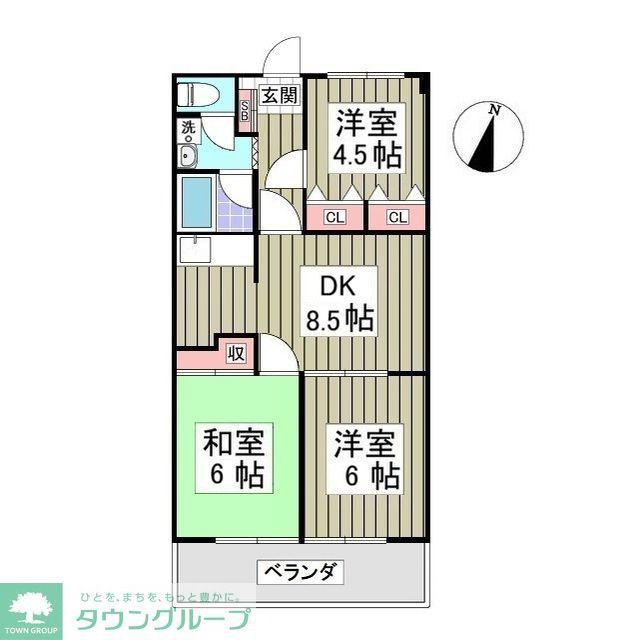 メゾンド・ソフィア高野台(3SDK/3階)の間取り写真