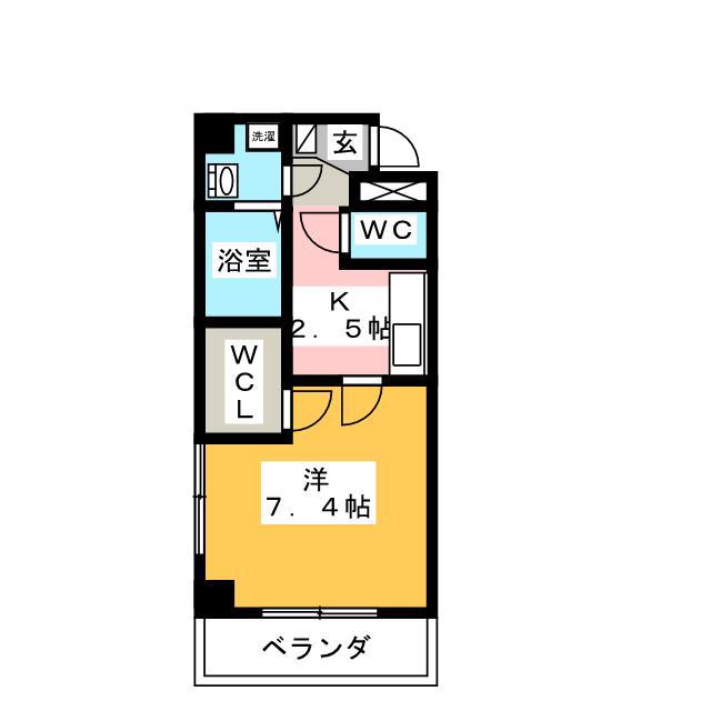ALOHA COURT(1K/3階)の間取り写真
