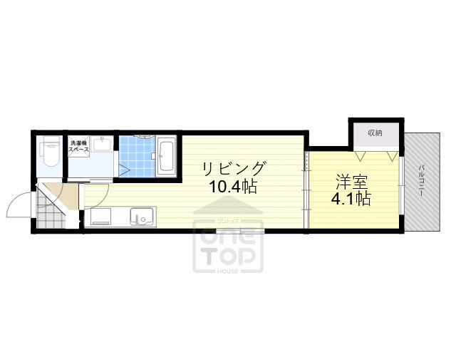 ラウレアコート総持寺2(1LDK/2階)の間取り写真