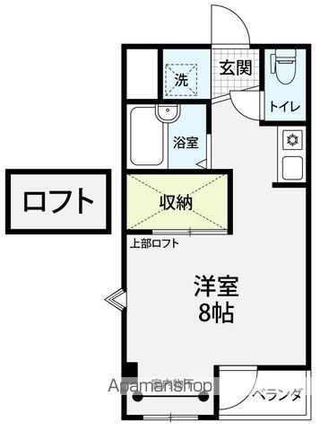 ハイツカメーリアII(ワンルーム/1階)の間取り写真