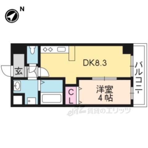 BLEZIO3(1LDK/5階)の間取り写真