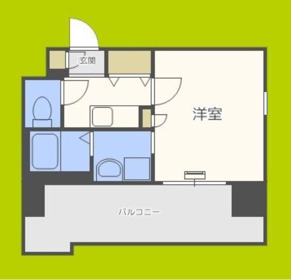 LUXE難波イースト(1K/5階)の間取り写真
