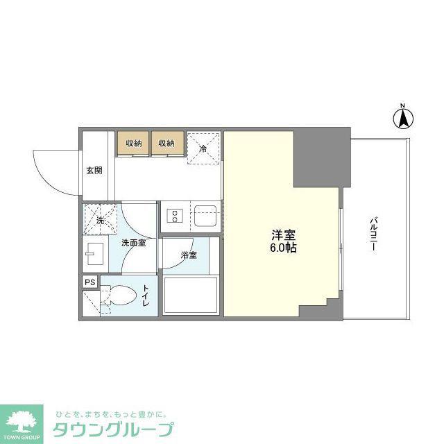 ルフォンプログレ堺筋本町タワーレジデンス(1K/8階)の間取り写真