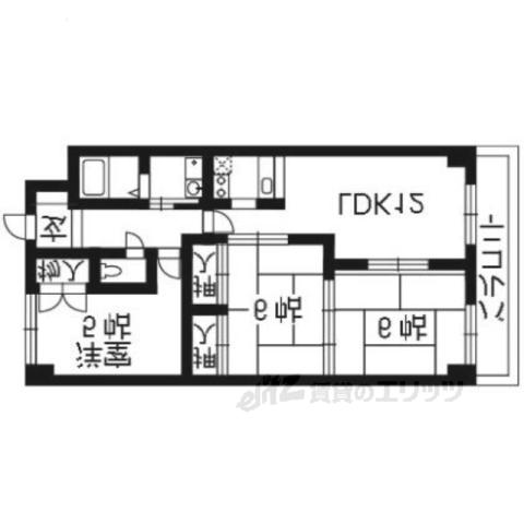 エスペランス(3LDK/2階)の間取り写真
