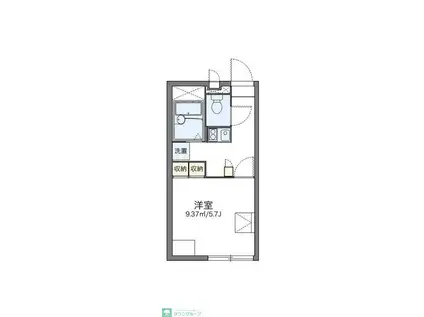 レオパレスイーストII(1K/2階)の間取り写真