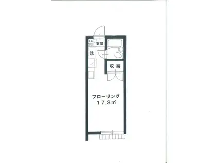 サンライトタナカ(ワンルーム/1階)の間取り写真