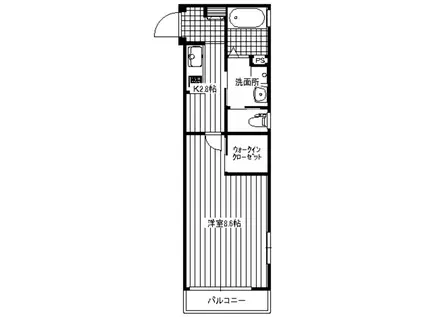 フォトガーデン(1K/3階)の間取り写真