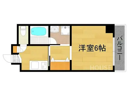 三宅ビル(1K/5階)の間取り写真