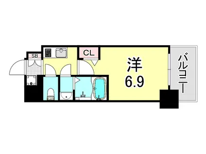 フォーリアライズ尼崎エラン(1K/5階)の間取り写真