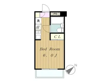 エスケイケイビル(ワンルーム/3階)の間取り写真