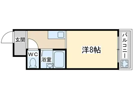 サンウィング南森町(ワンルーム/6階)の間取り写真