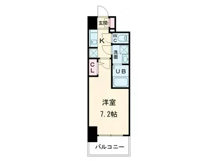 S-RESIDENCE大和田ALINE(1K/10階)の間取り写真