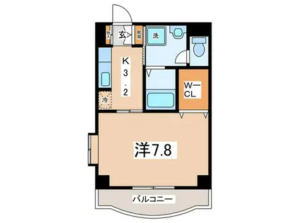 シャルマン(1K/5階)の間取り写真