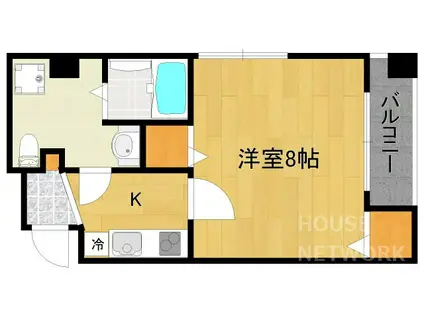 ENVY寺ノ前II(1K/2階)の間取り写真