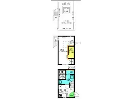 GLANZ(1SK/1階)の間取り写真