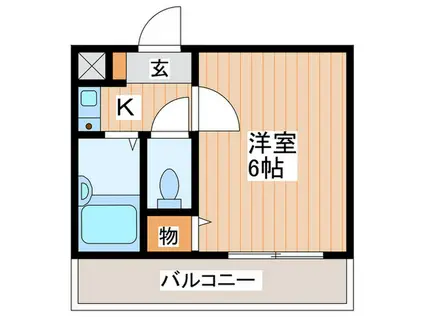 サンパレス寝屋川(1K/3階)の間取り写真