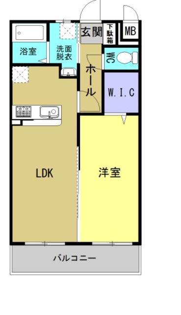 ブリエコート中央通(1LDK/3階)の間取り写真