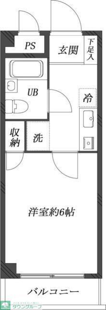 プレステージ練馬豊玉(1K/3階)の間取り写真