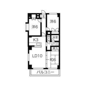 ヴァンヴェール医大前(3LDK/7階)の間取り写真